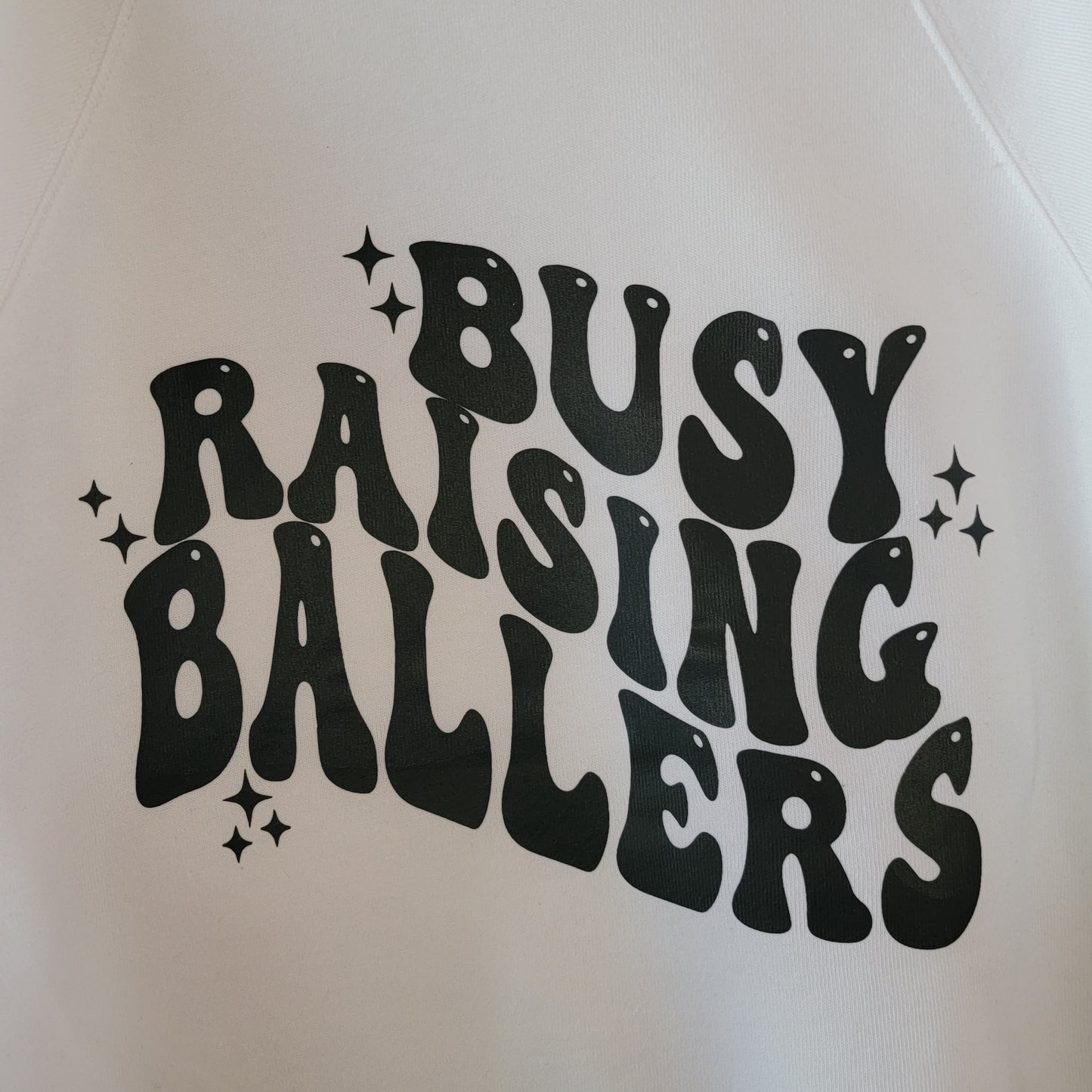 Baseball Crewneck Sweater Busy Raising Ballers