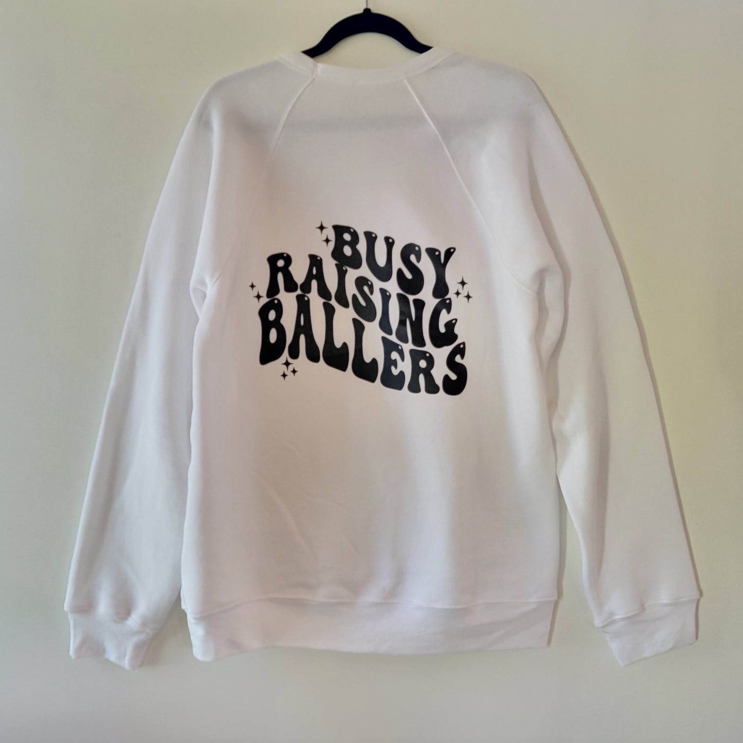 Baseball Crewneck Sweater Busy Raising Ballers